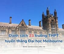 Đại Học Melbourne Tuyển Thẳng